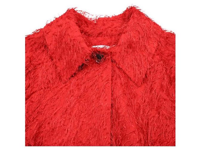 Autre Marque CLANE FRINGE SHORT JACKET Chaqueta de mezcla de algodón Roja - vista 5