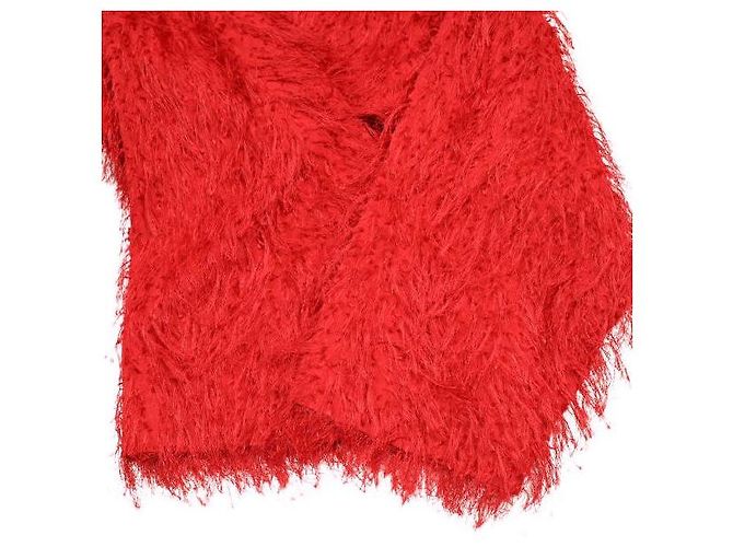 Autre Marque CLANE FRINGE SHORT JACKET Chaqueta de mezcla de algodón Roja - vista 6