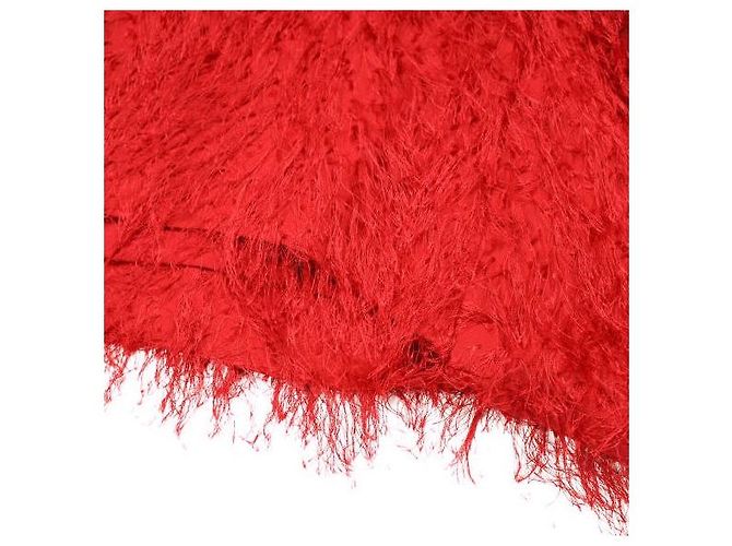 Autre Marque CLANE FRINGE SHORT JACKET Chaqueta de mezcla de algodón Roja - vista 7