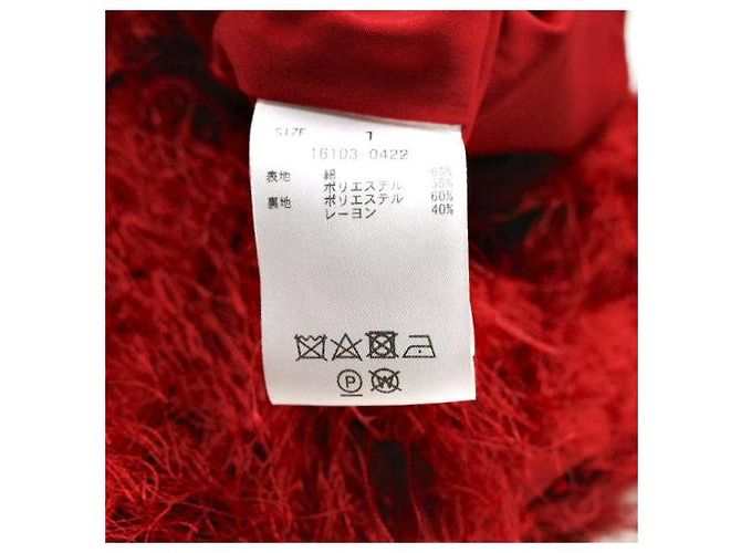 Autre Marque CLANE FRINGE SHORT JACKET Chaqueta de mezcla de algodón Roja - vista 9