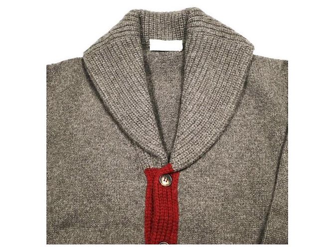 Autre Marque Cardigã de lã e cashmere Arnys Paris Marrom Vermelho - vista 3