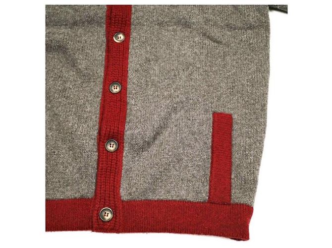 Autre Marque Cardigã de lã e cashmere Arnys Paris Marrom Vermelho - vista 4