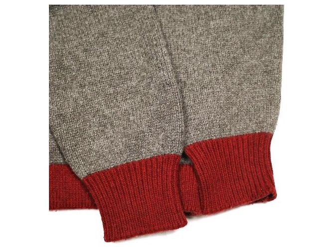Autre Marque Cardigã de lã e cashmere Arnys Paris Marrom Vermelho - vista 5