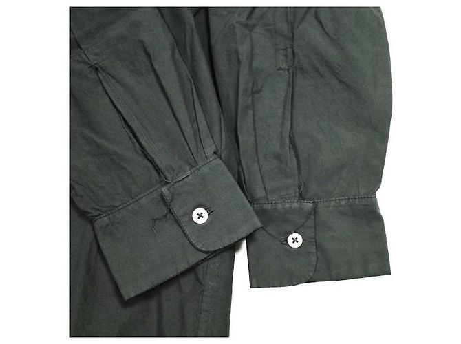 Autre Marque Camiel Fortgens HOODED SCARF SHIRT Camisa de algodón Negro - vista 7