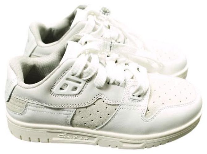 Acne Studios 08STHLM LOW Sneakers in pelle di vitello Bianco Bianco sporco - vista 3
