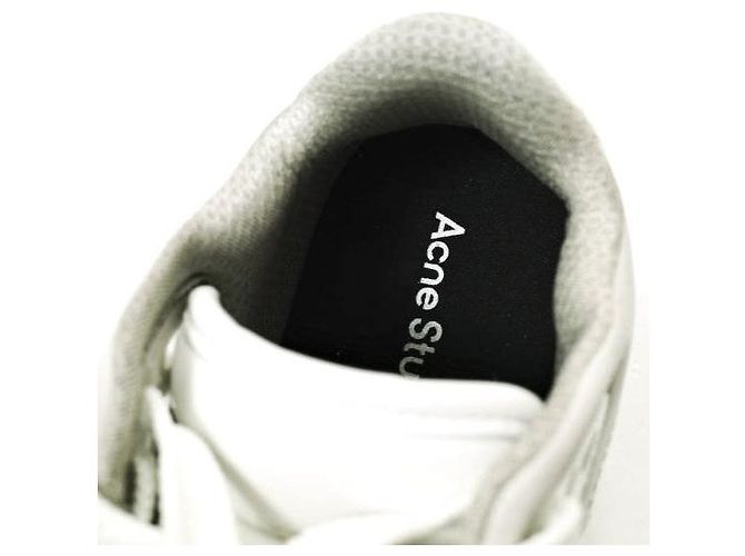 Acne Studios 08STHLM LOW Sneakers in pelle di vitello Bianco Bianco sporco - vista 7