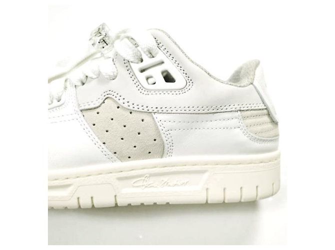 Acne Studios 08STHLM LOW Sneakers in pelle di vitello Bianco Bianco sporco - vista 8