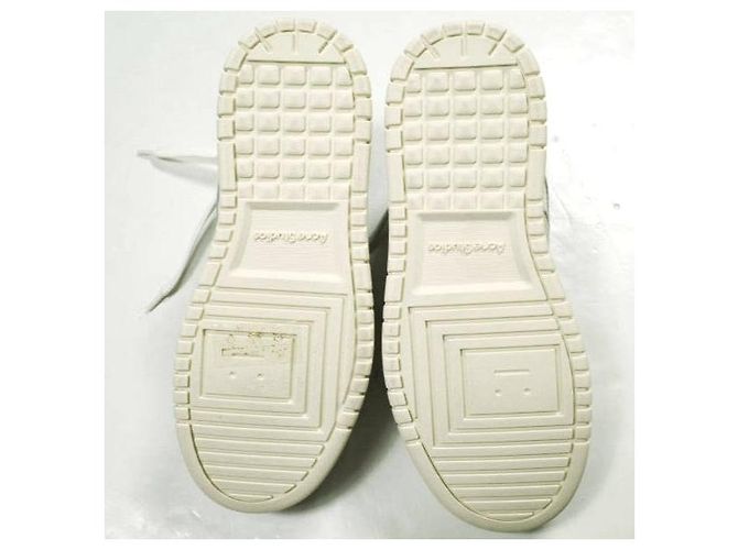 Acne Studios 08STHLM LOW Sneakers in pelle di vitello Bianco Bianco sporco - vista 9