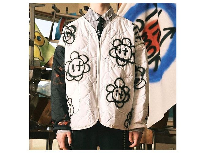 Autre Marque amok Chaqueta 2way GUERNIKA QUILTING Blanco - vista 3