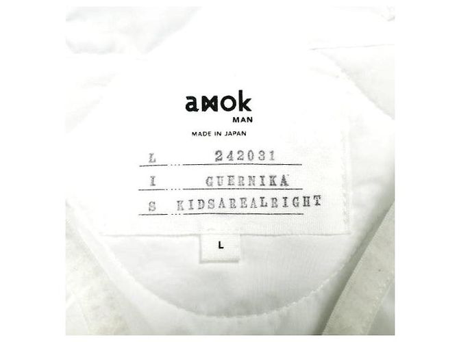 Autre Marque amok Chaqueta 2way GUERNIKA QUILTING Blanco - vista 4
