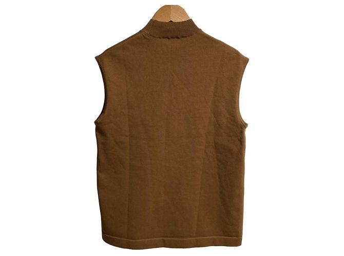Autre Marque ADORE Basic ärmelloses Stricktop aus Polyester Braun - Ansicht 3