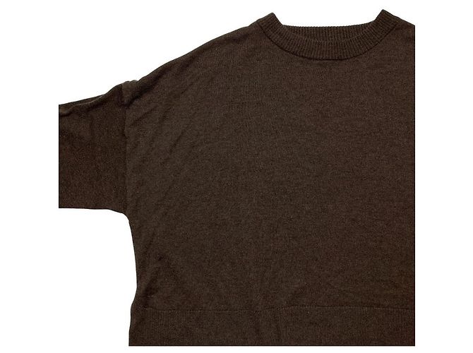 Autre Marque MIDIUMISOLID Stricktop aus Wollmischung Braun - Ansicht 3