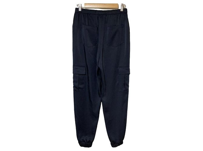 Autre Marque Passione Satin Cargo-Hose Blau Marineblau - Ansicht 2