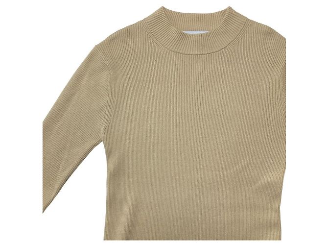 Autre Marque CLANE H/N RIB KNIT TOPS Knitwear Beige - vista 3