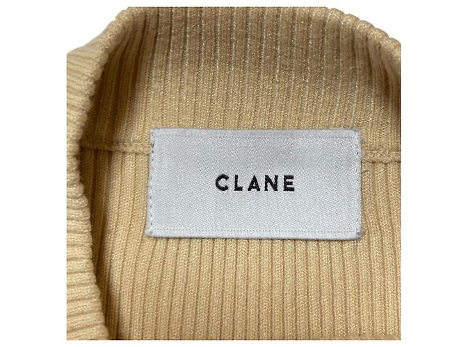 Autre Marque CLANE H/N RIB KNIT TOPS Knitwear Beige - vista 4