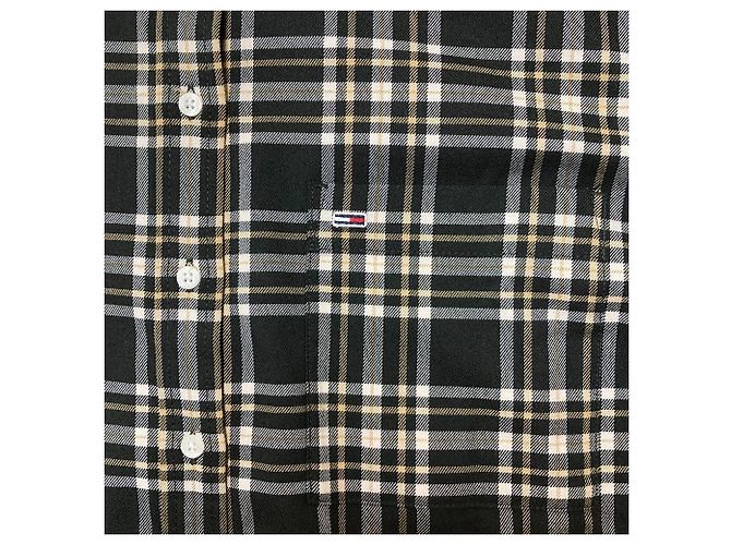 Autre Marque Camicia a quadri Tommy Jeans Nero Bianco Beige - vista 4