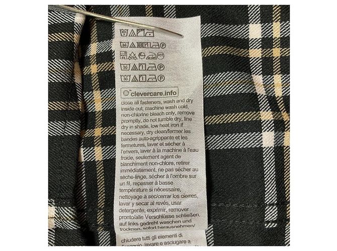 Autre Marque Camicia a quadri Tommy Jeans Nero Bianco Beige - vista 7