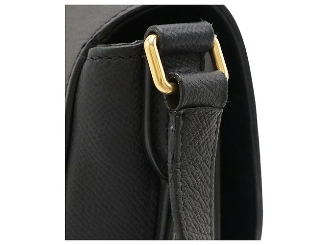 Céline Borsa a tracolla in pelle Celine Trotteur Nero - vista 4
