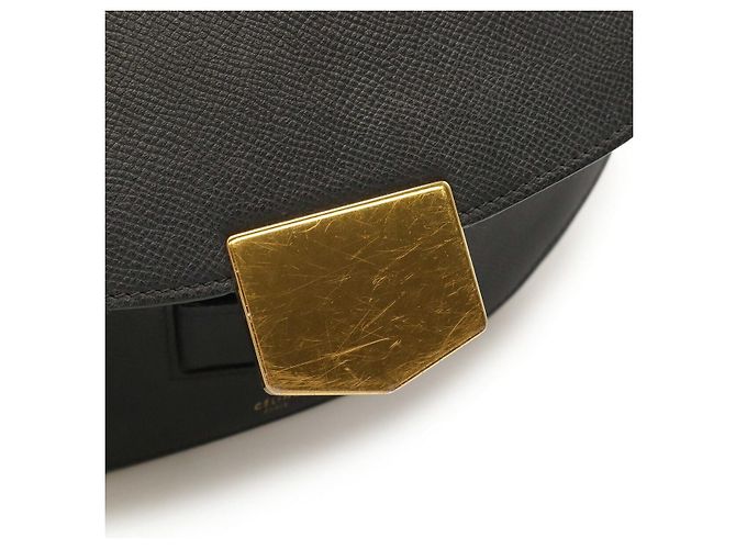 Céline Borsa a tracolla in pelle Celine Trotteur Nero - vista 5