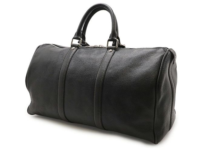 Keepall Borsa da viaggio Louis Vuitton Tobaco Tobacco Leather Nero - vista 2