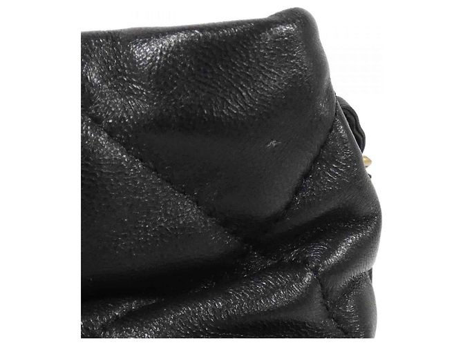 Borsa a tracolla Chanel in pelle d'agnello Nero - vista 5