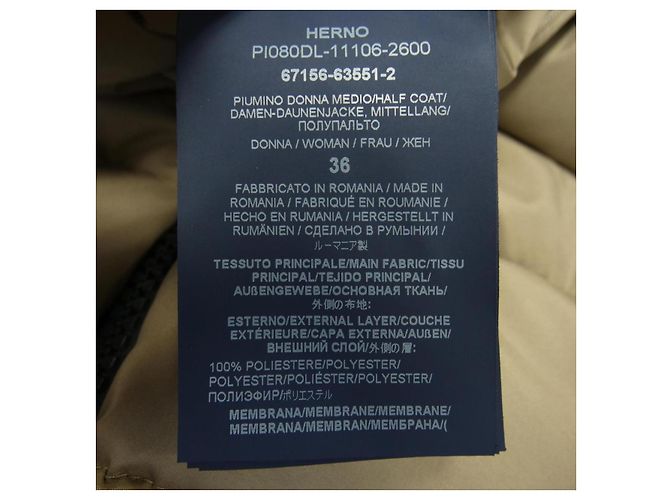Autre Marque Abrigo de plumón Herno PI080DL GORE-TEX Castaño - vista 3