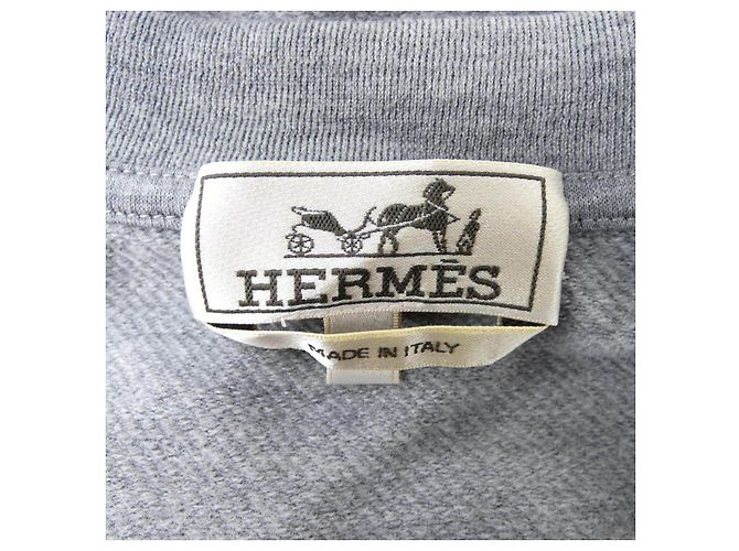 Hermès Sudadera de algodón Hermes CHEVAL PUNK BANDANA Castaño - vista 4