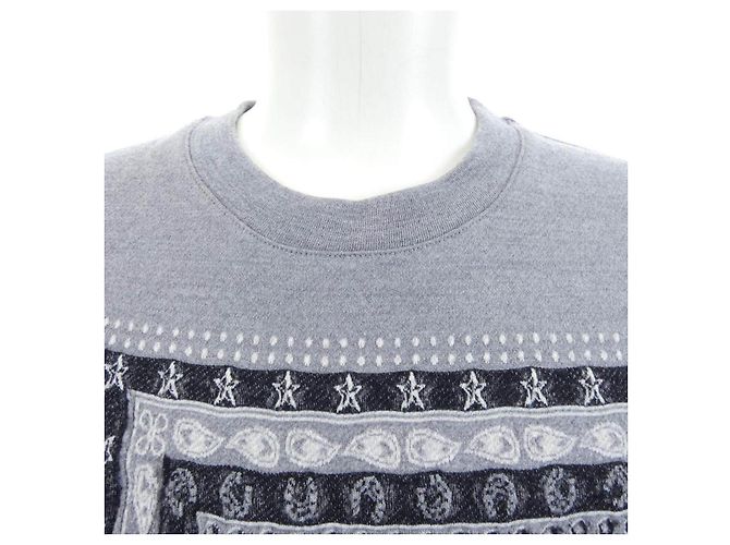 Hermès Sudadera de algodón Hermes CHEVAL PUNK BANDANA Castaño - vista 5
