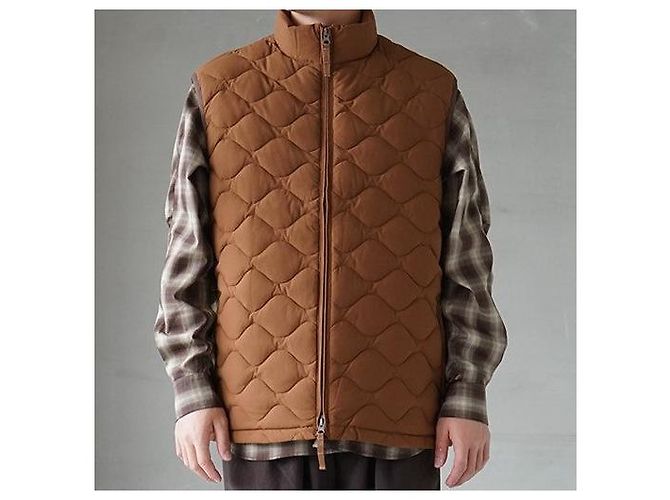 Autre Marque DAIWA PIER39 TECH QUILT STAND COLLAR LINER VEST Chaleco de Plumas Castaño - vista 10