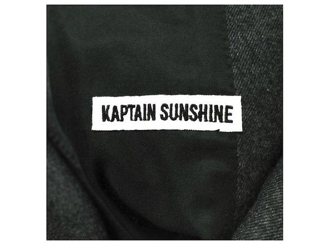 Autre Marque KAPTAIN SUNSHINE Double Breasted Jacket Wool Jacket Brown Dark grey - view 8