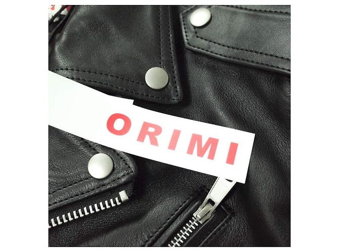 Autre Marque Chaqueta de cuero de vaca ORIMI MOMONS GRAFFITI MOTORCYCLE Negro - vista 3
