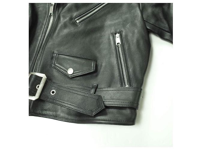 Autre Marque Chaqueta de cuero de vaca ORIMI MOMONS GRAFFITI MOTORCYCLE Negro - vista 6