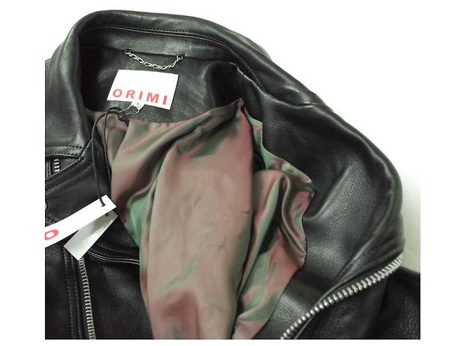 Autre Marque Chaqueta de cuero de vaca ORIMI MOMONS GRAFFITI MOTORCYCLE Negro - vista 8