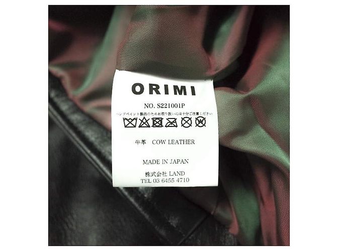 Autre Marque Chaqueta de cuero de vaca ORIMI MOMONS GRAFFITI MOTORCYCLE Negro - vista 9