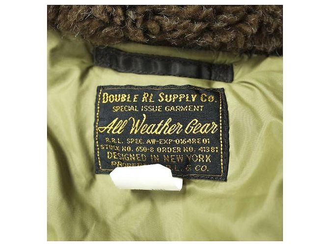 Ralph Lauren Parka de sarga revestida RRL Outerwear Castaño Marrón oscuro - vista 7