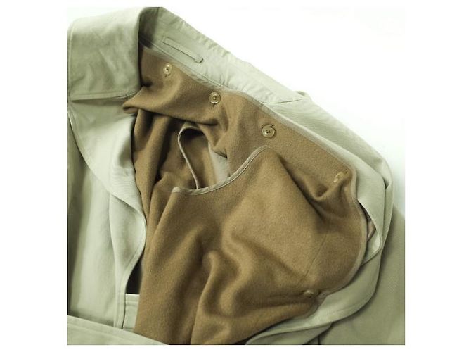 Autre Marque Abrigo de gabardina de algodón COMOLI Beige - vista 7