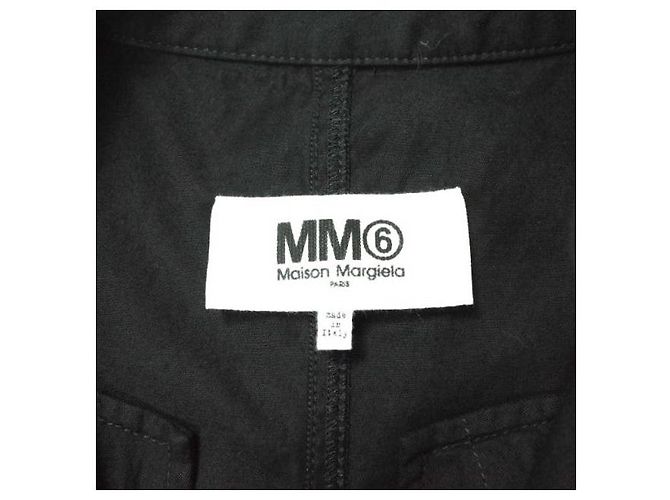 Maison Martin Margiela MM6 Tuta Salopette Jumpsuit Mono de algodón Negro - vista 4