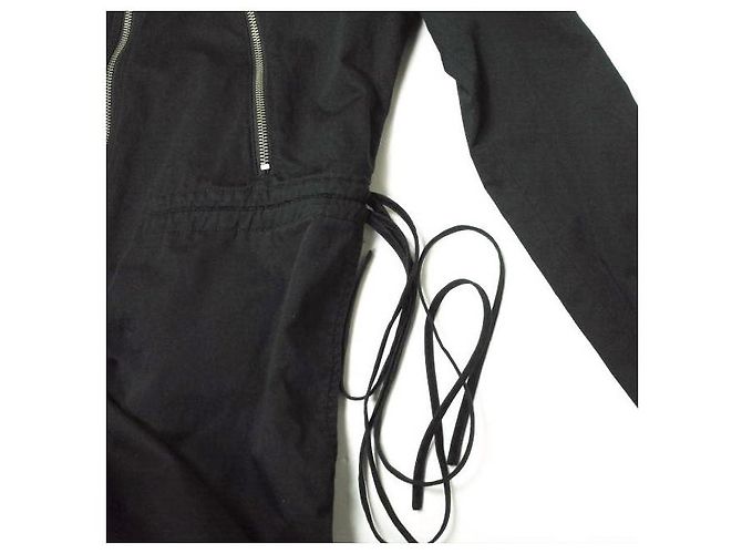 Maison Martin Margiela MM6 Tuta Salopette Jumpsuit Mono de algodón Negro - vista 7