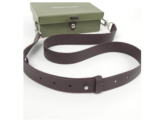 Borsa a pochette Shopper Louis Vuitton in pelle di vitello Verde Cachi - vista 9