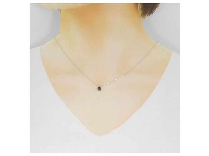 Autre Marque Collana in oro bianco Au750 e diamanti Argento - vista 5