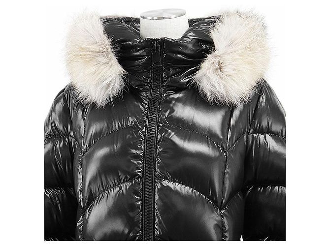 Moncler ALBIZIA GIUBBOTTO Abrigo de plumón 100% Nylon Negro - vista 2