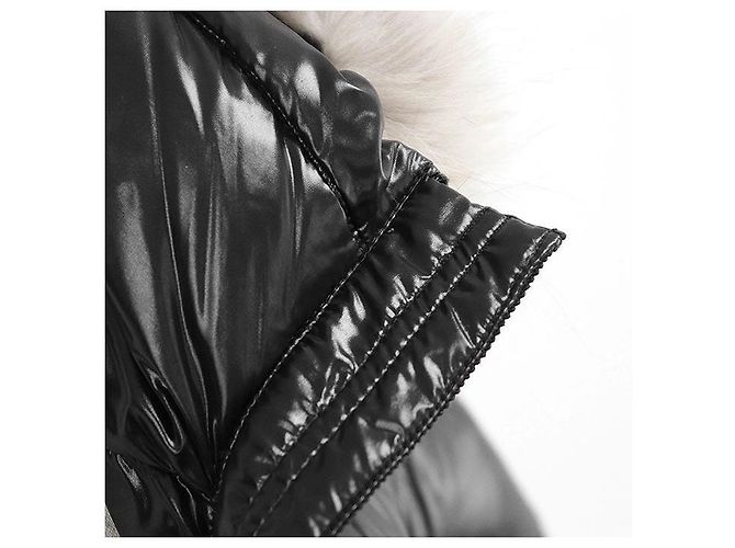 Moncler ALBIZIA GIUBBOTTO Abrigo de plumón 100% Nylon Negro - vista 3