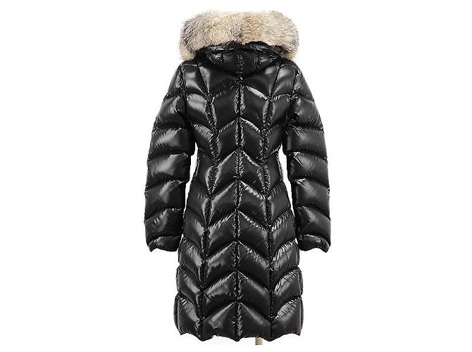 Moncler ALBIZIA GIUBBOTTO Abrigo de plumón 100% Nylon Negro - vista 6