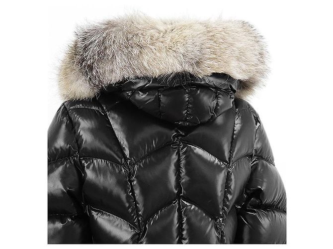 Moncler ALBIZIA GIUBBOTTO Abrigo de plumón 100% Nylon Negro - vista 7