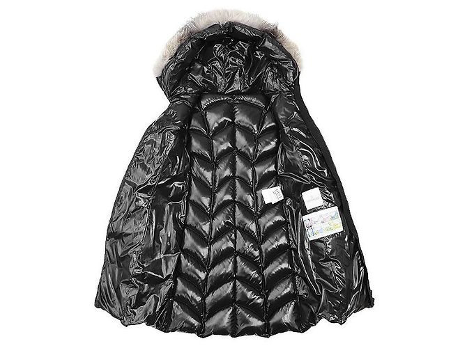 Moncler ALBIZIA GIUBBOTTO Abrigo de plumón 100% Nylon Negro - vista 8