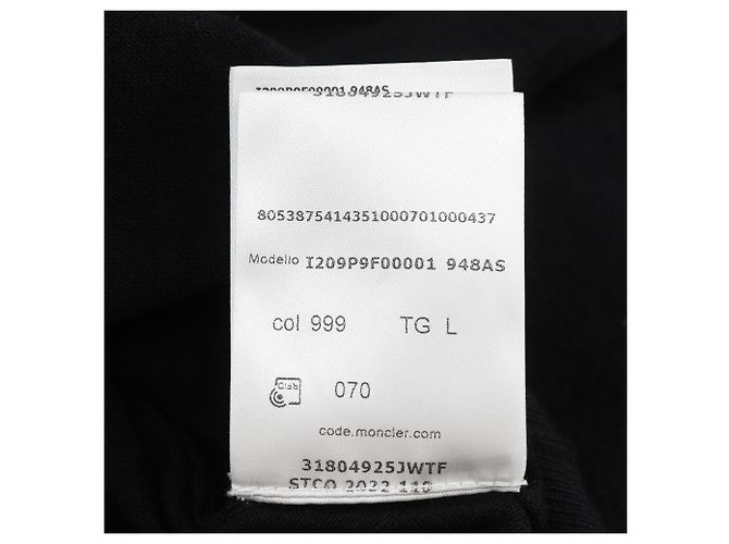 Moncler CICLISTA TRICOT Wollpullover Schwarz - Ansicht 6