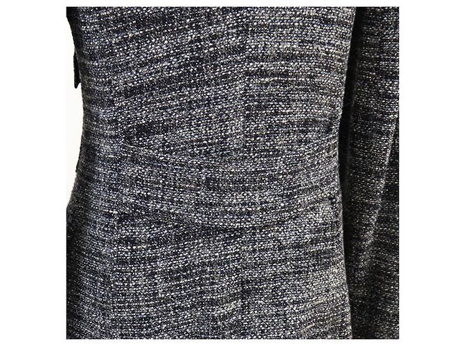 Dolce & Gabbana Abrigo largo de lana de alpaca Dolce&Gabbana Castaño Azul - vista 13