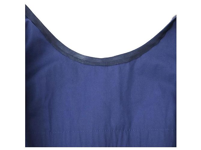 Vestido de algodón Louis Vuitton Monogram Flower Azul - vista 7