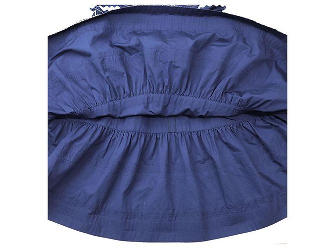Vestido de algodón Louis Vuitton Monogram Flower Azul - vista 8