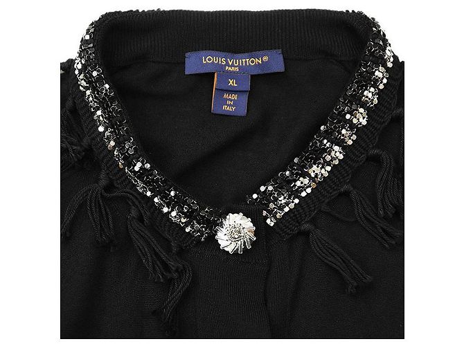 Cárdigan de punto de lana Louis Vuitton Negro - vista 11